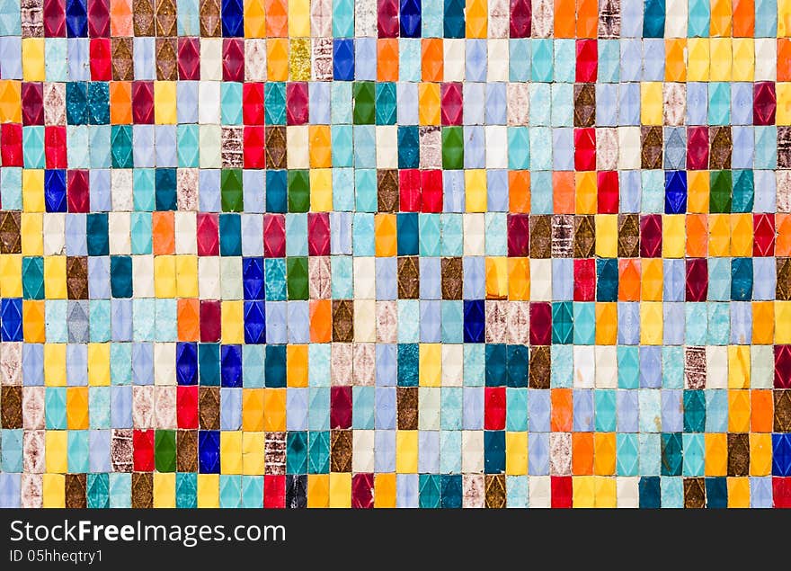 Colored Tiles - Textured Background