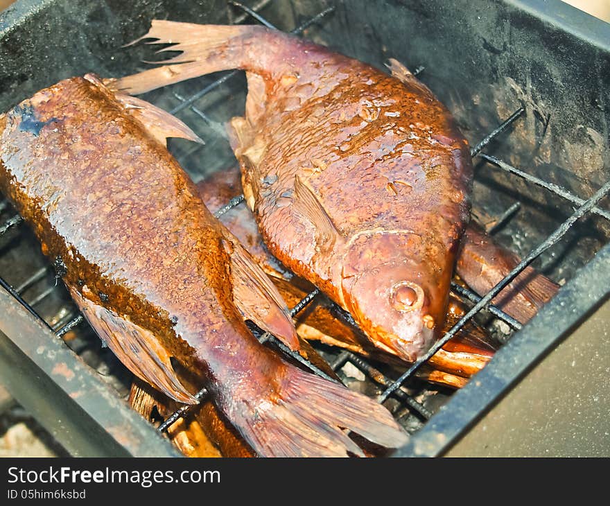 Homemade smoked fish