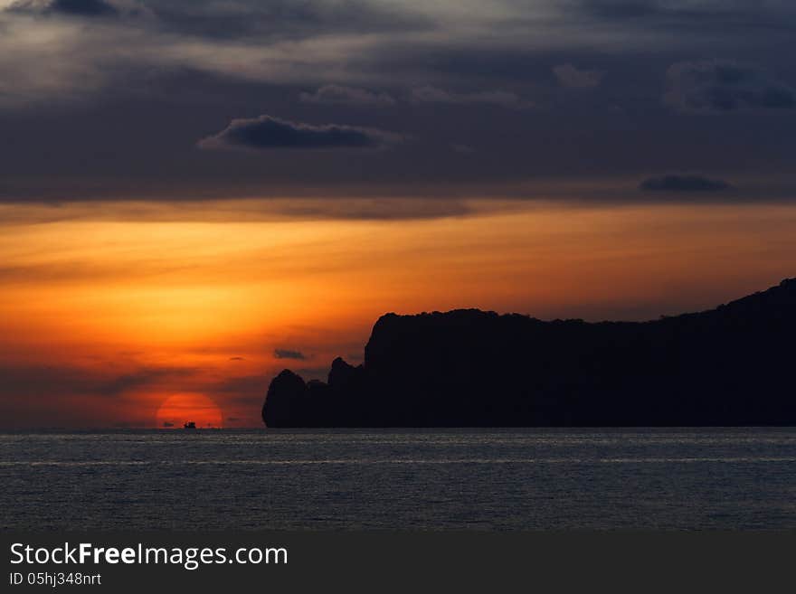 The morning sky in summer season is beautiful. The morning sky in summer season is beautiful.