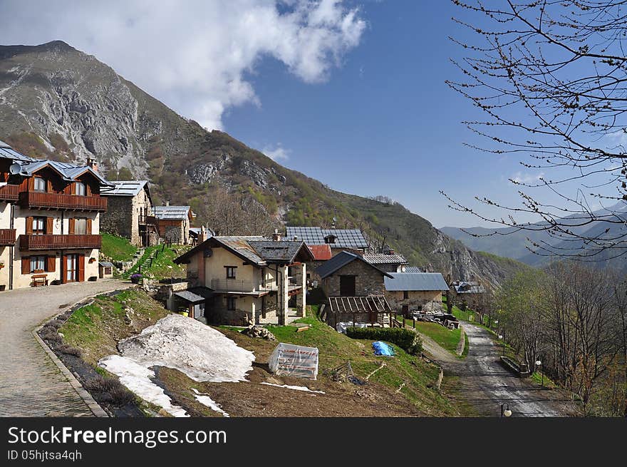 The mountain village of Palanfre, Maritime Alps, Province of Cuneo, Italy. The mountain village of Palanfre, Maritime Alps, Province of Cuneo, Italy.