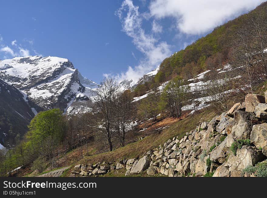 Maritime Alps by the village of Palanfre, Province of Cuneo, Italy. Maritime Alps by the village of Palanfre, Province of Cuneo, Italy.