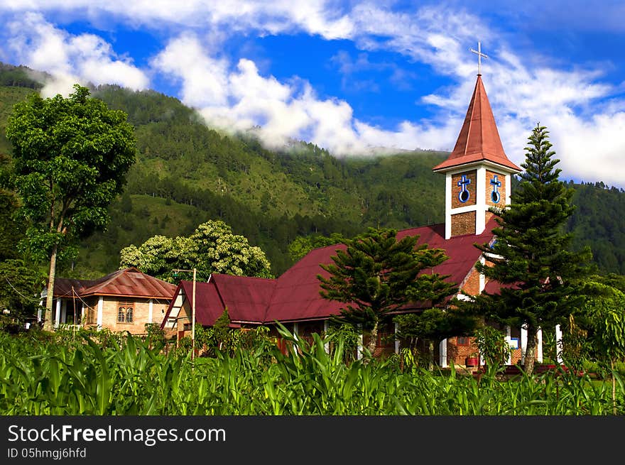 Catholic Church Samosir Island.