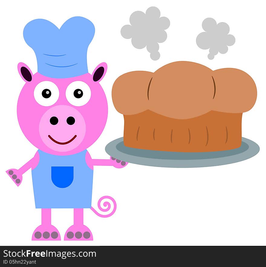 Pig bakes