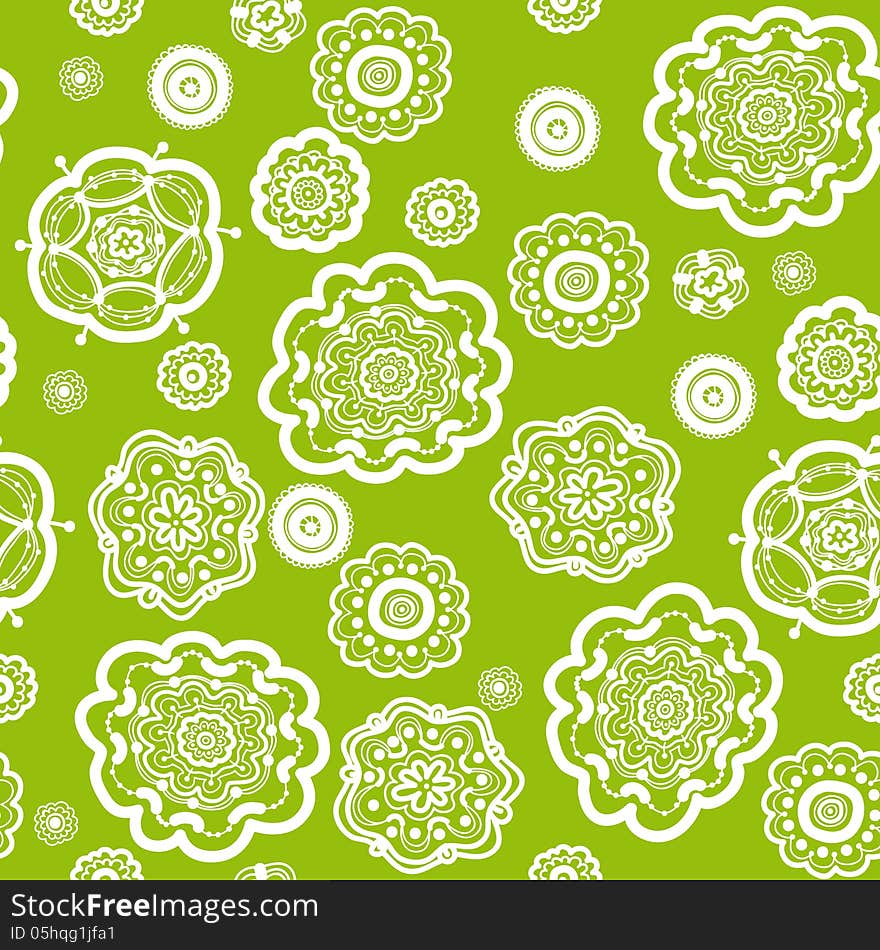 Seamless texture with flowers. Endless floral pattern.