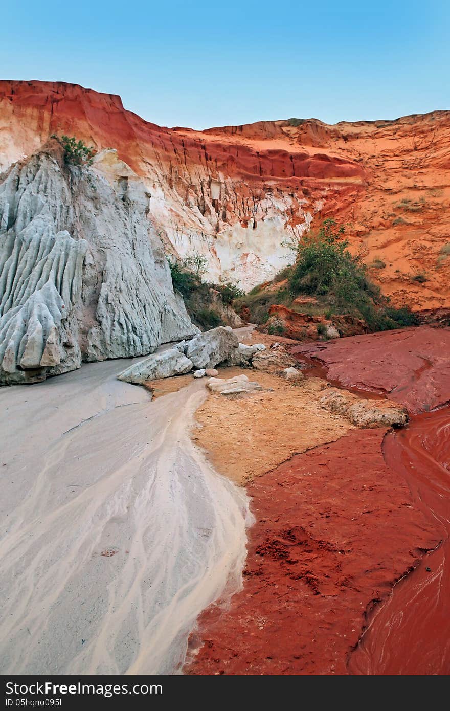 Ham Tien canyon in Vietnam