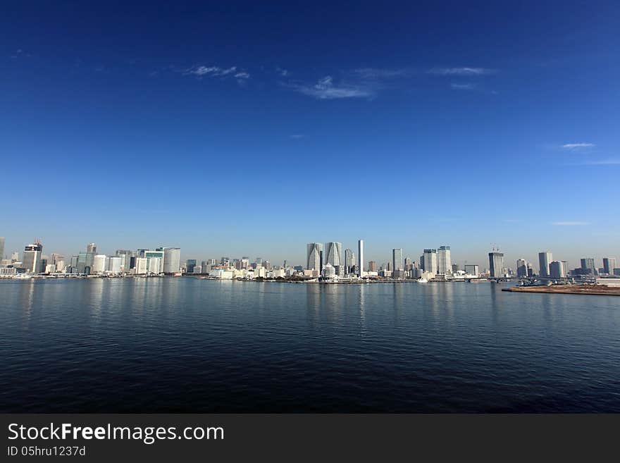 Tokyo bay view from Rainbow bridge