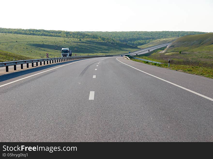 Truck In High Speed