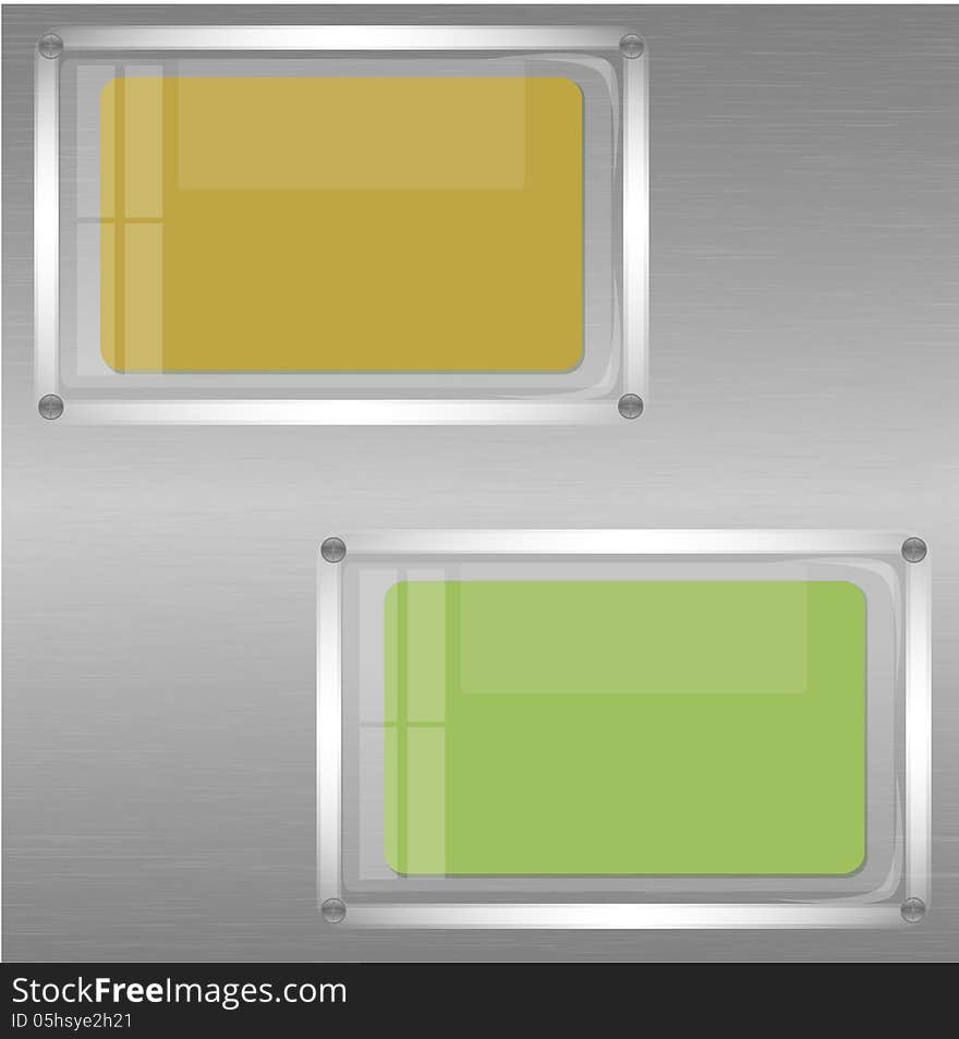 Two sheets of paper after glass