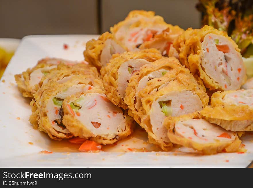 Chicken ham rolls