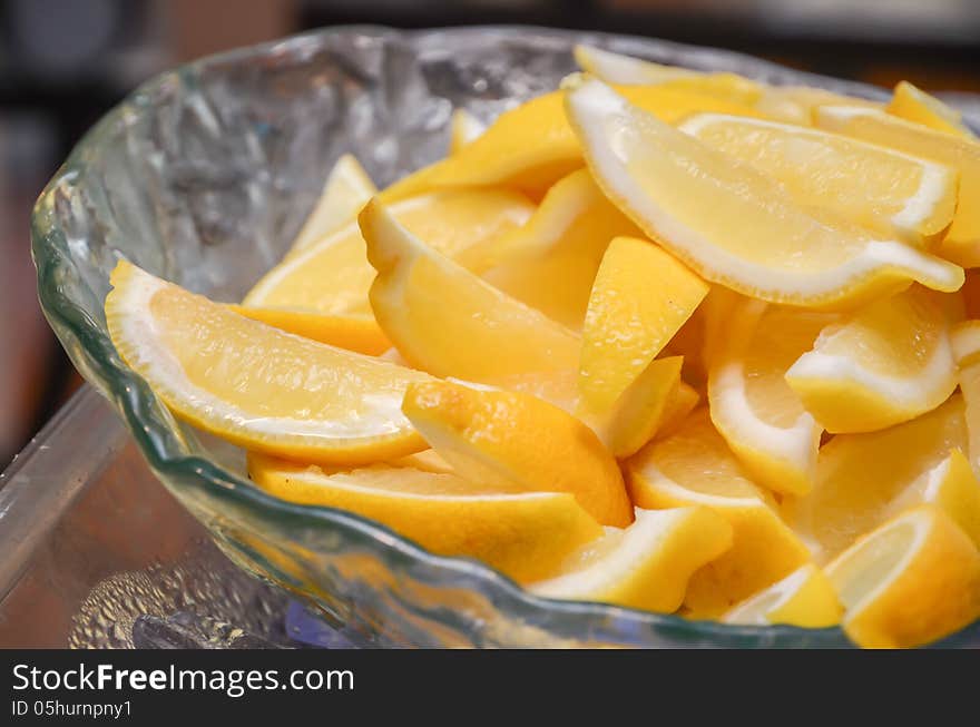 Sliced lemon