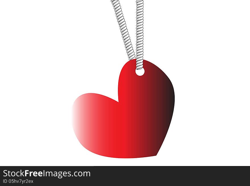 Heart With Hole Hanged By Rope