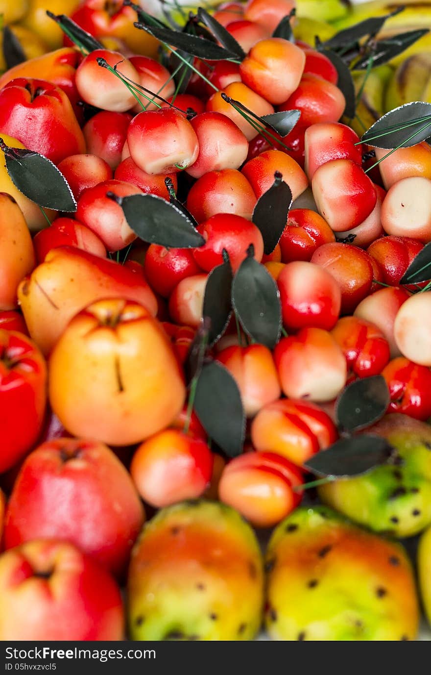 Marzipan fruits