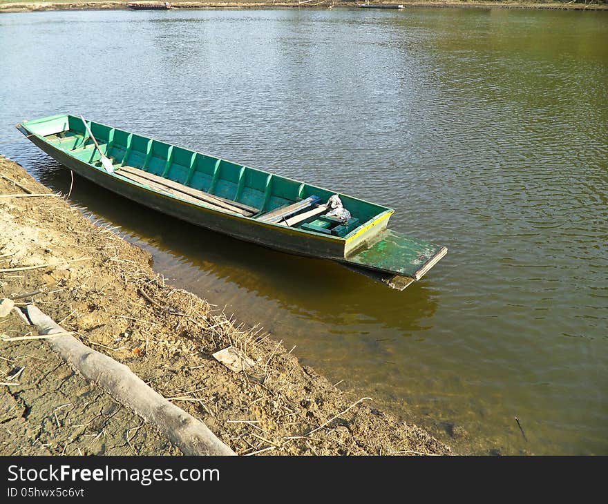 Boat on river