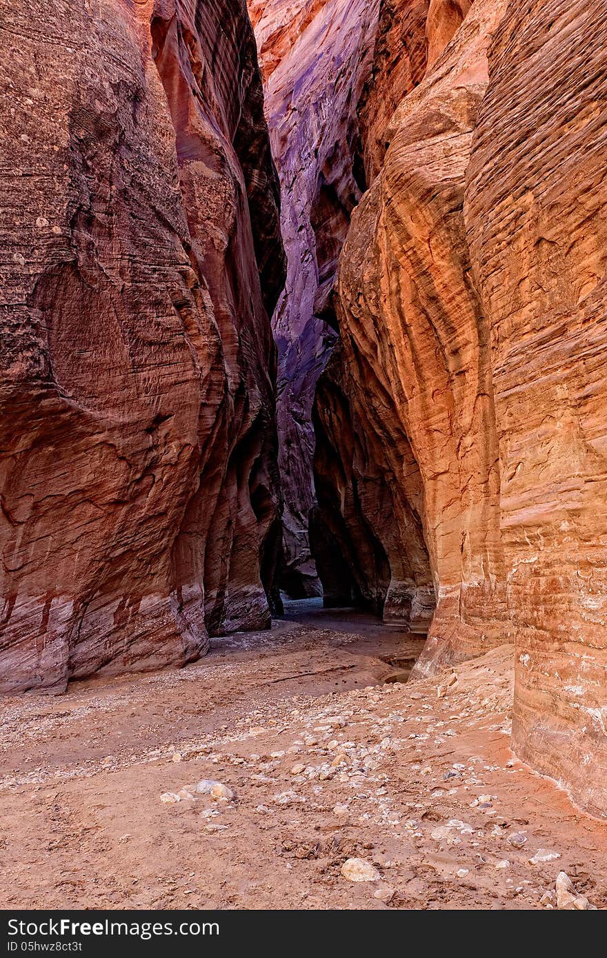 Buckskin Canyon is a 13 mile long slot canyon located on the border of Arizona and Utah.