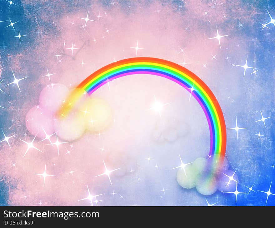 Colorful grunge rainbow background