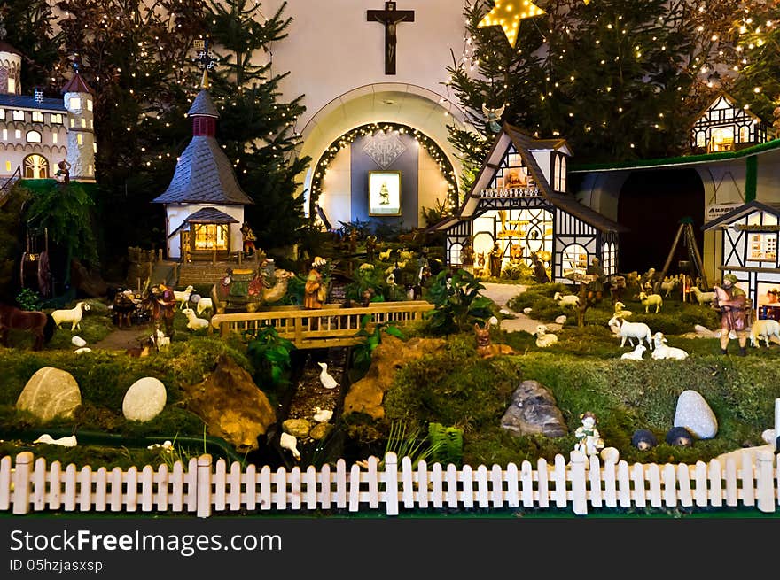 Religious installation at the Biggetalsperre, Olpe, Germany