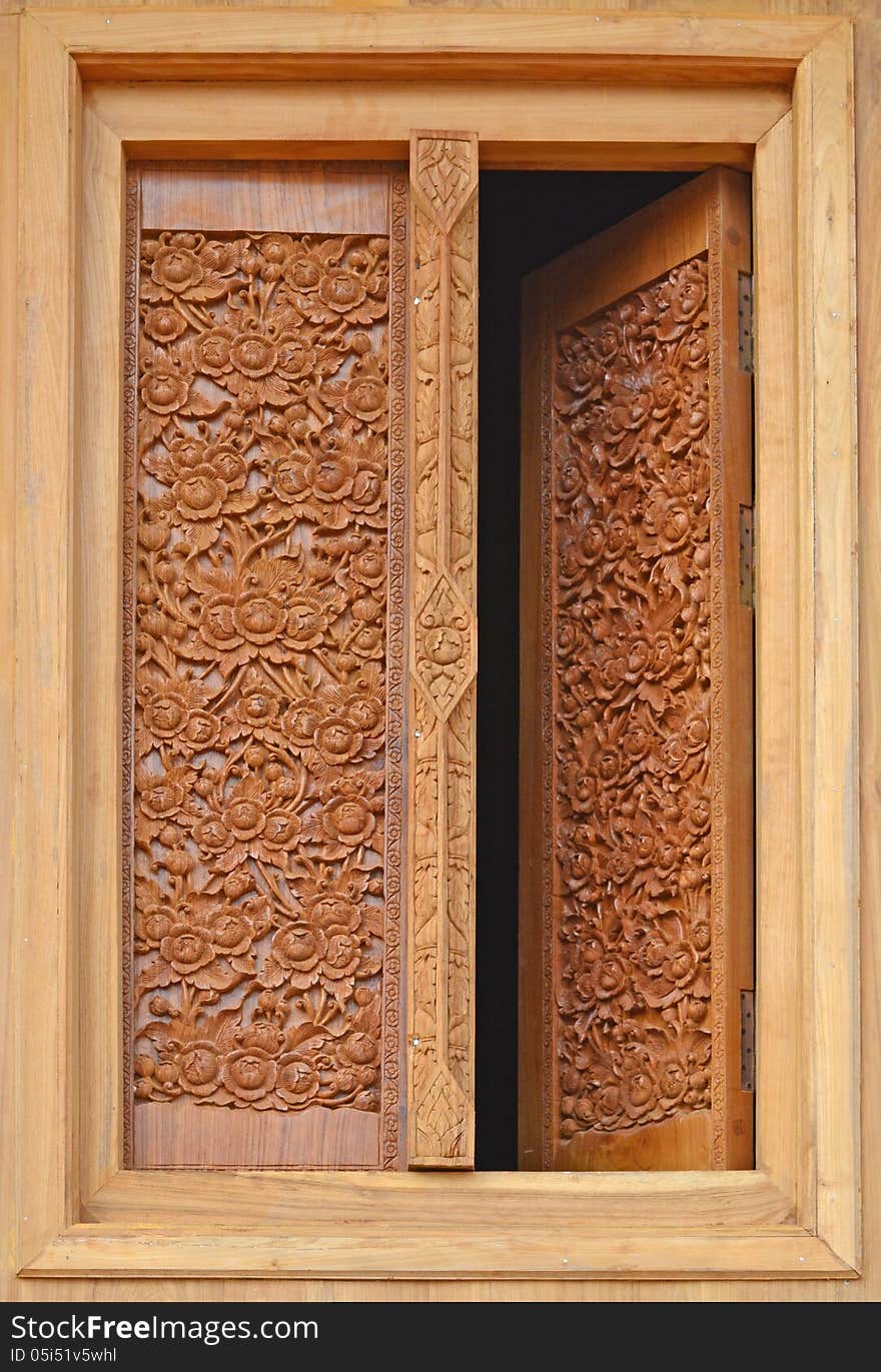 Window Of Buddhist Temple