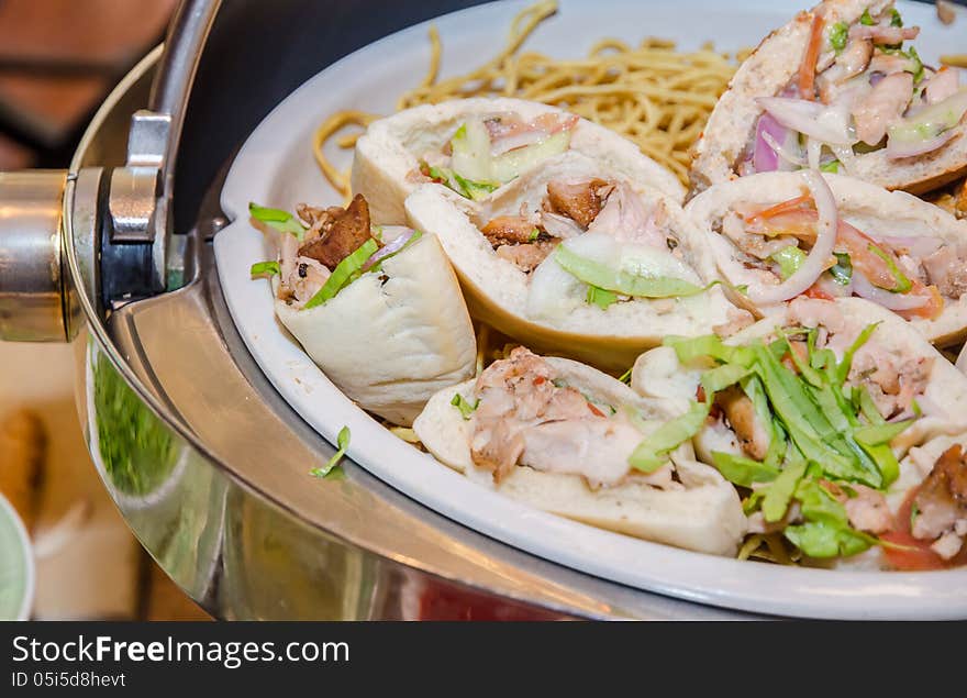 Chicken Kebab on a white plate