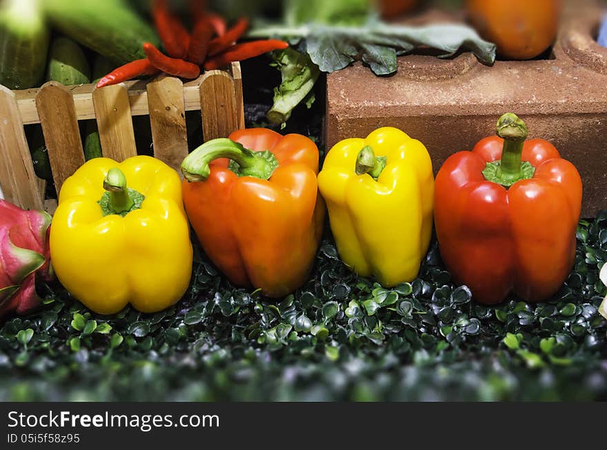 Paprika in the annual exhibition of agricultural farmers