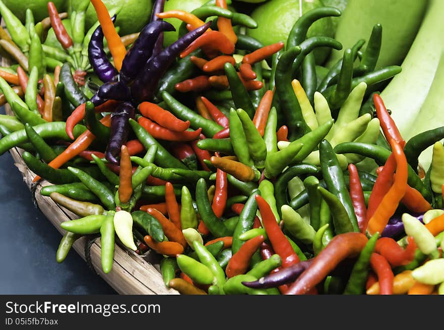 Pepper in the annual exhibition of agricultural farmers