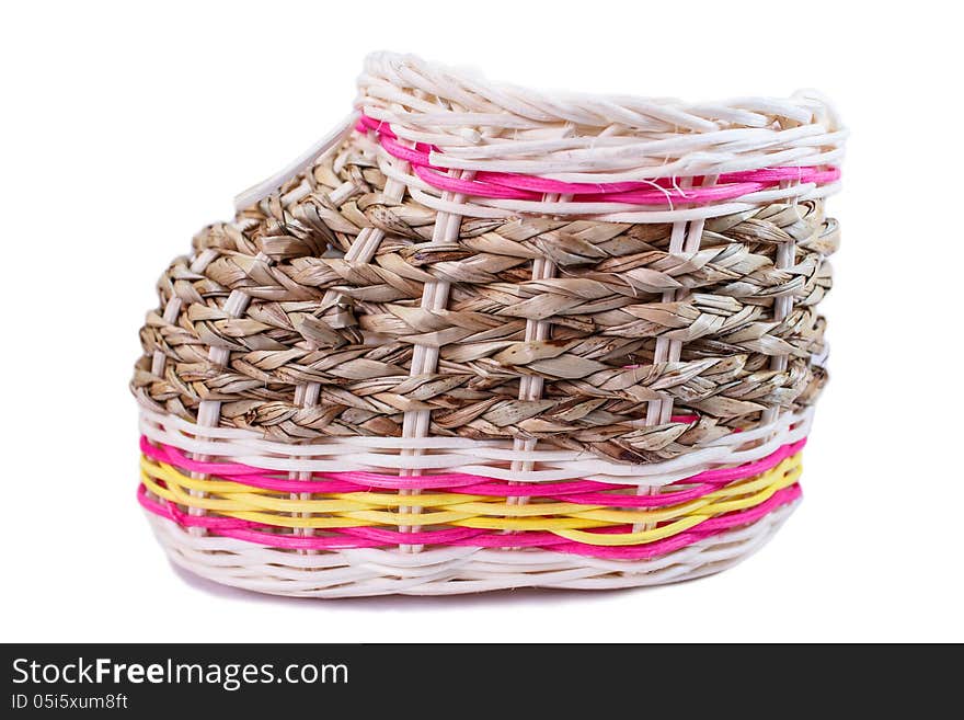 beautiful Weave shoes on white isolation background