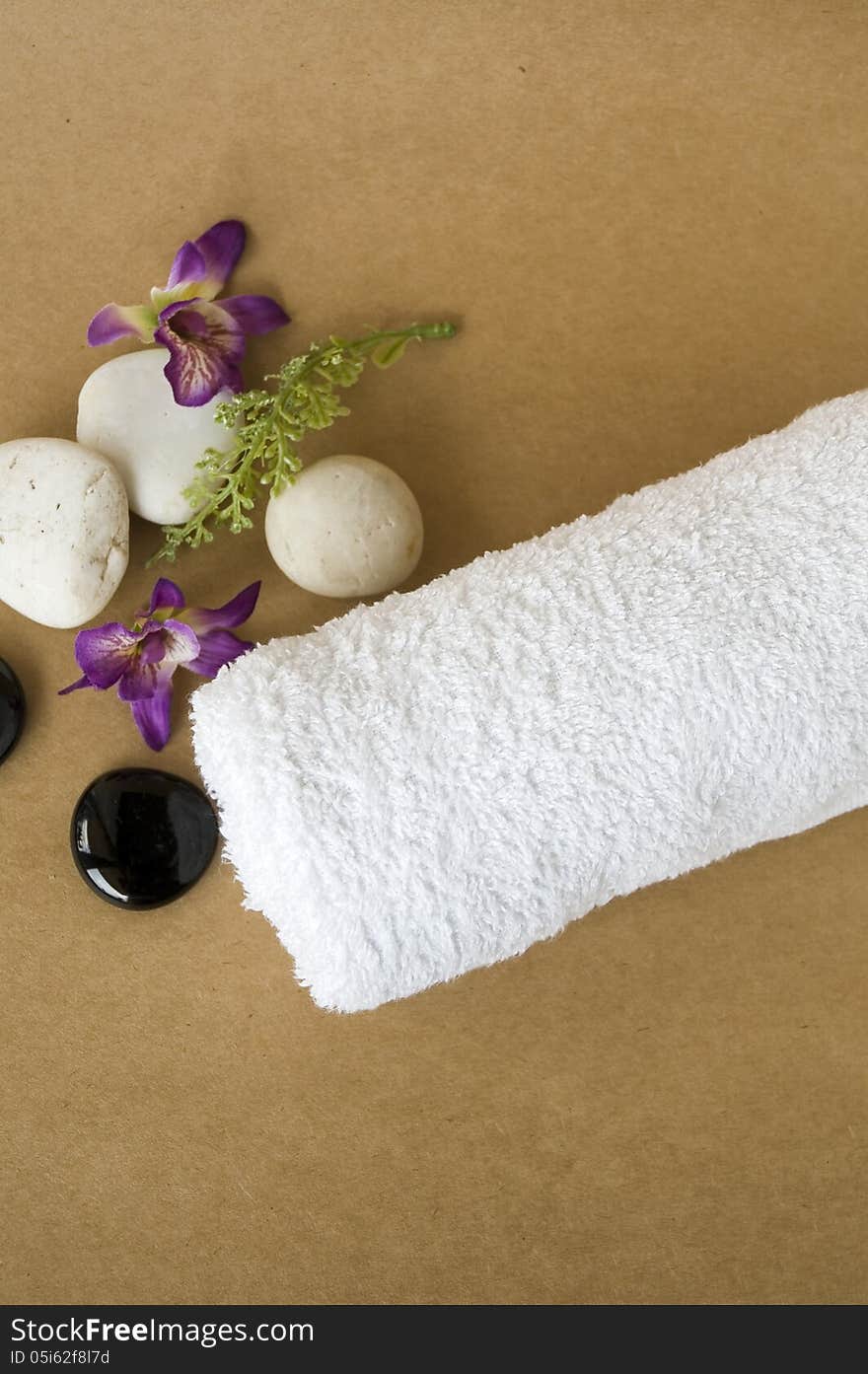 Space on roll towel spa