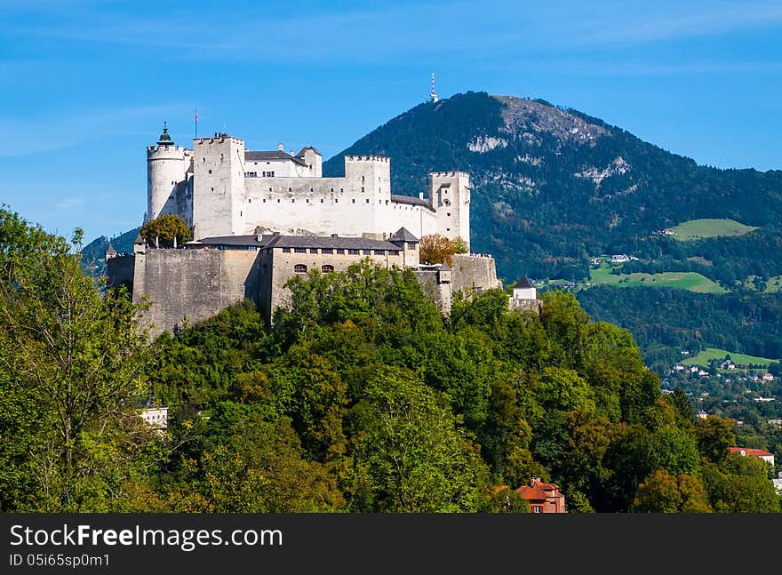 View of Hohensalzburg Fortress. Salzburg. Austria. View of Hohensalzburg Fortress. Salzburg. Austria.