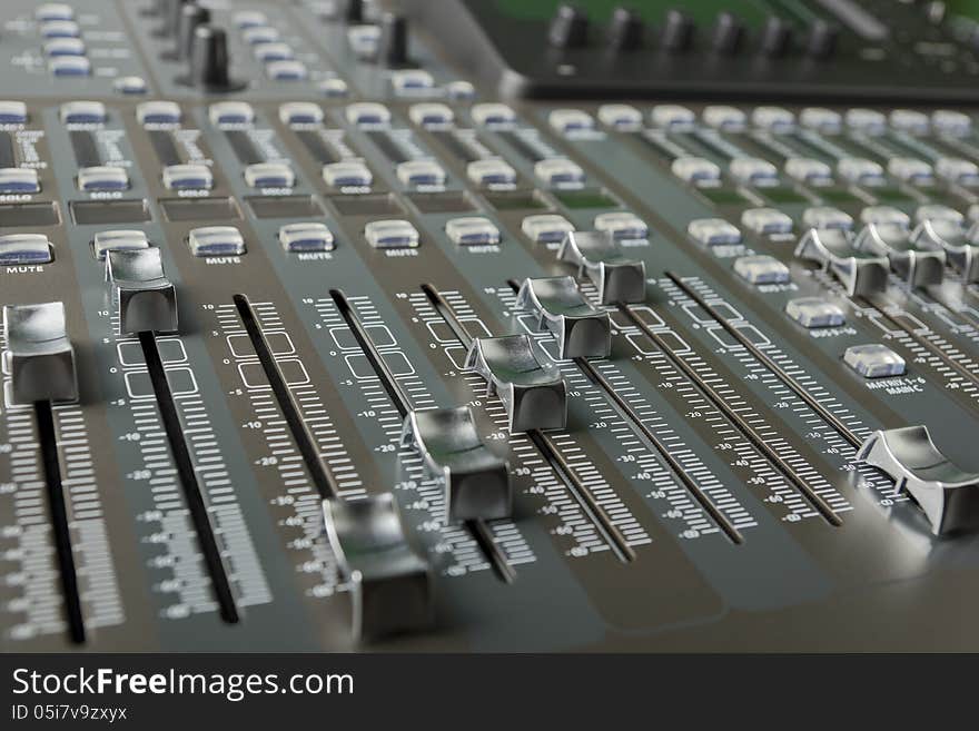 The digital audio mixing console