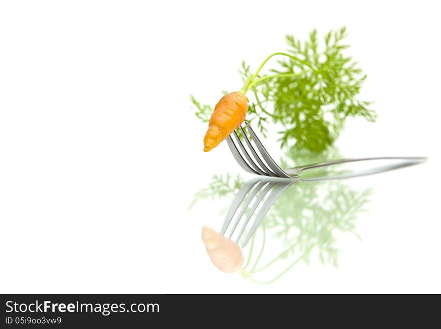 Carrots On White Background