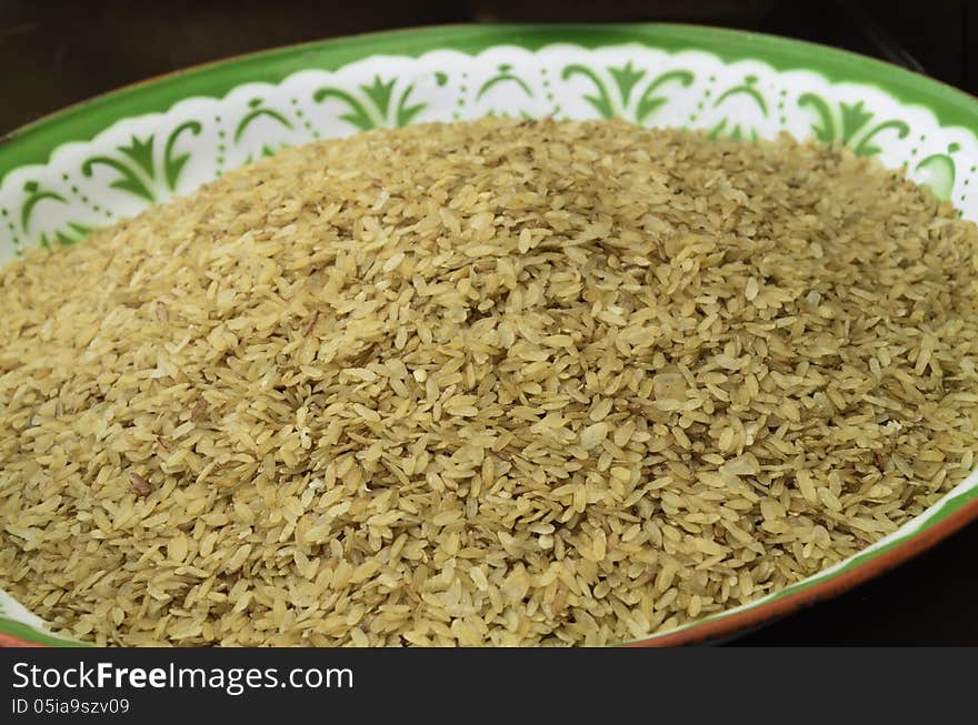 Pounded unripe rice