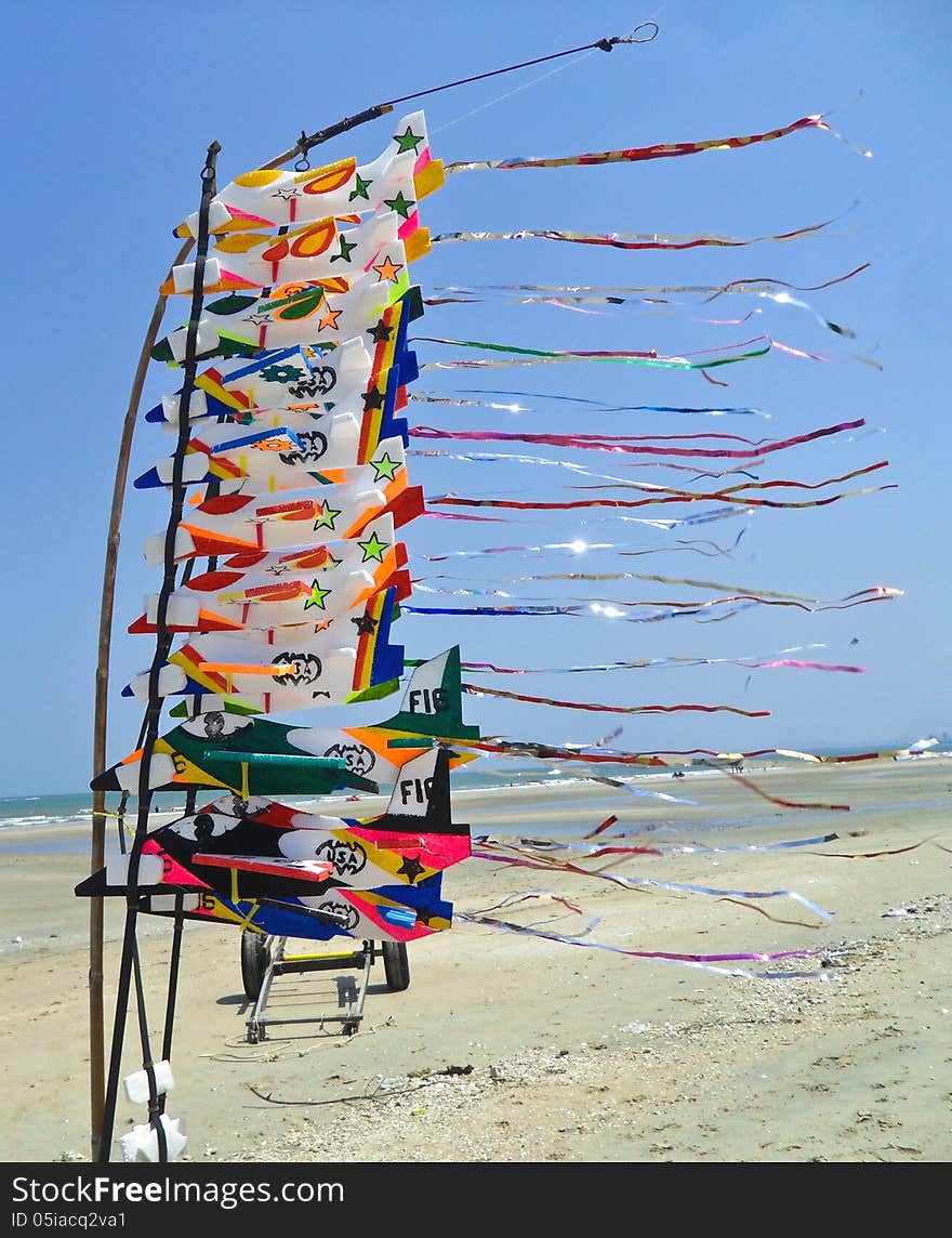 Foam toy airplane children likes to play area the beach. Foam toy airplane children likes to play area the beach