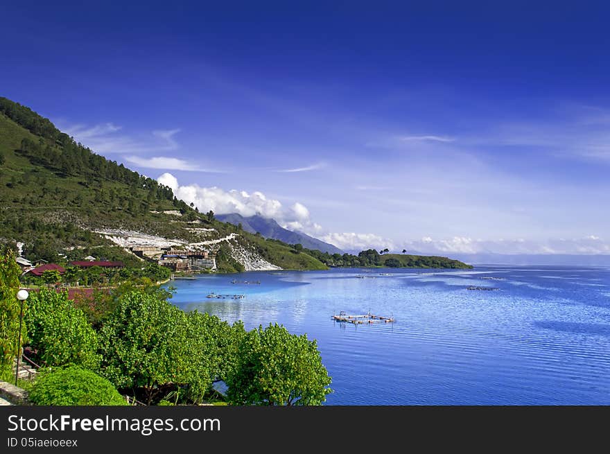 View of the Lake Toba.