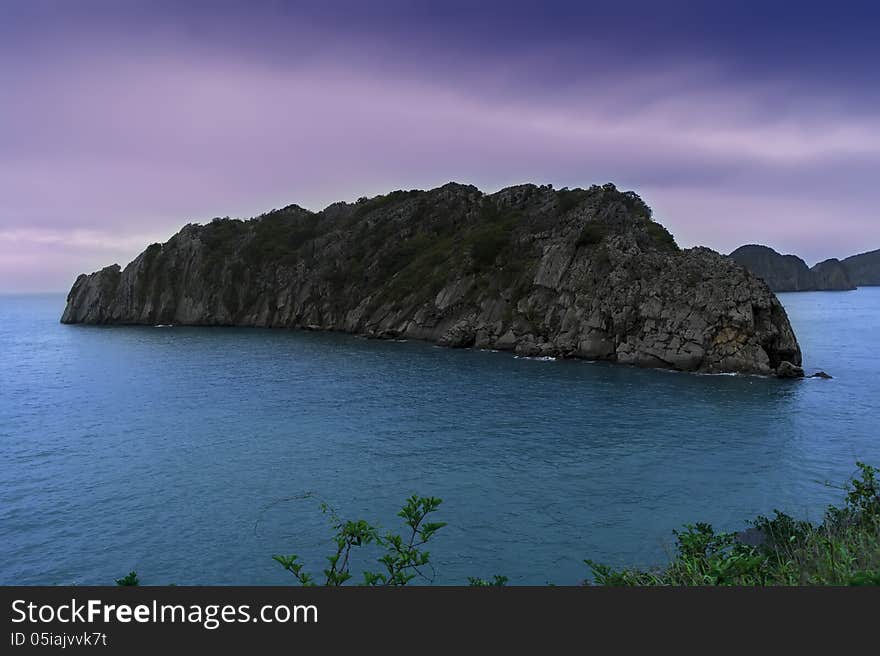 Island in Ha Long Bay.