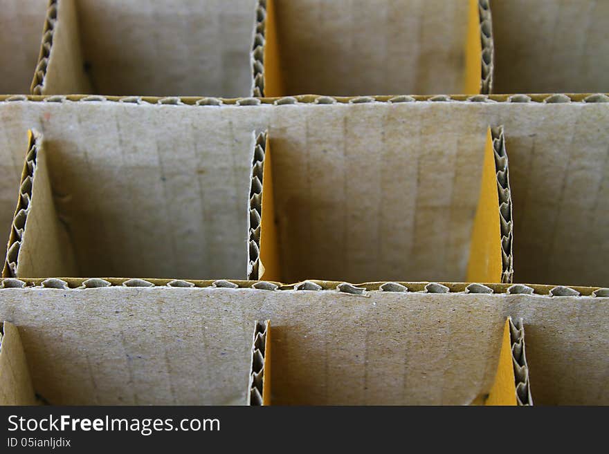 Cardboard box for insert bottles