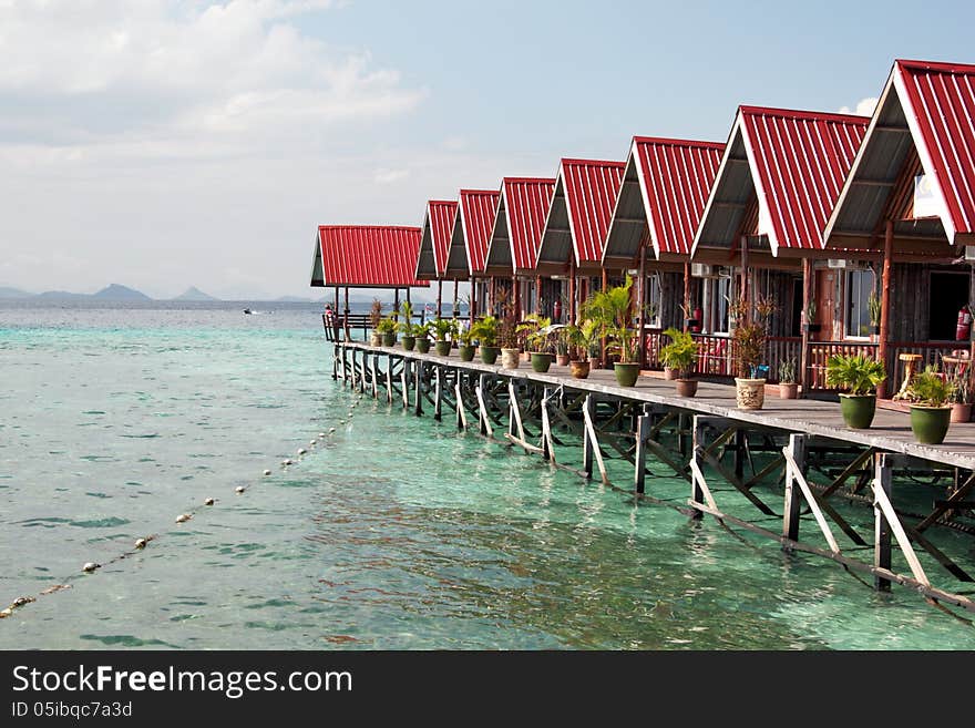 A view of a tropical sea