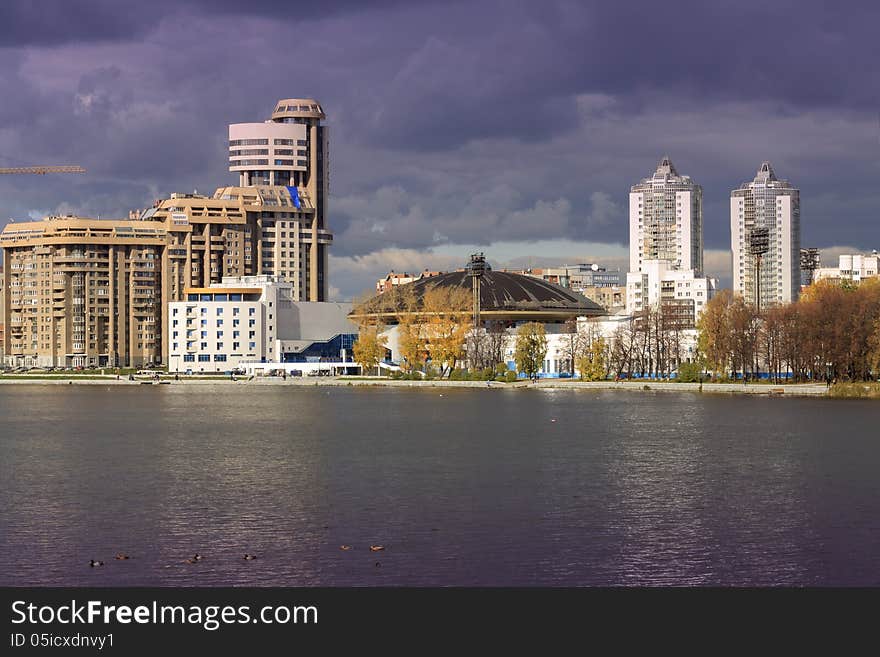 Modern buildings, Yekaterinburg, Russia