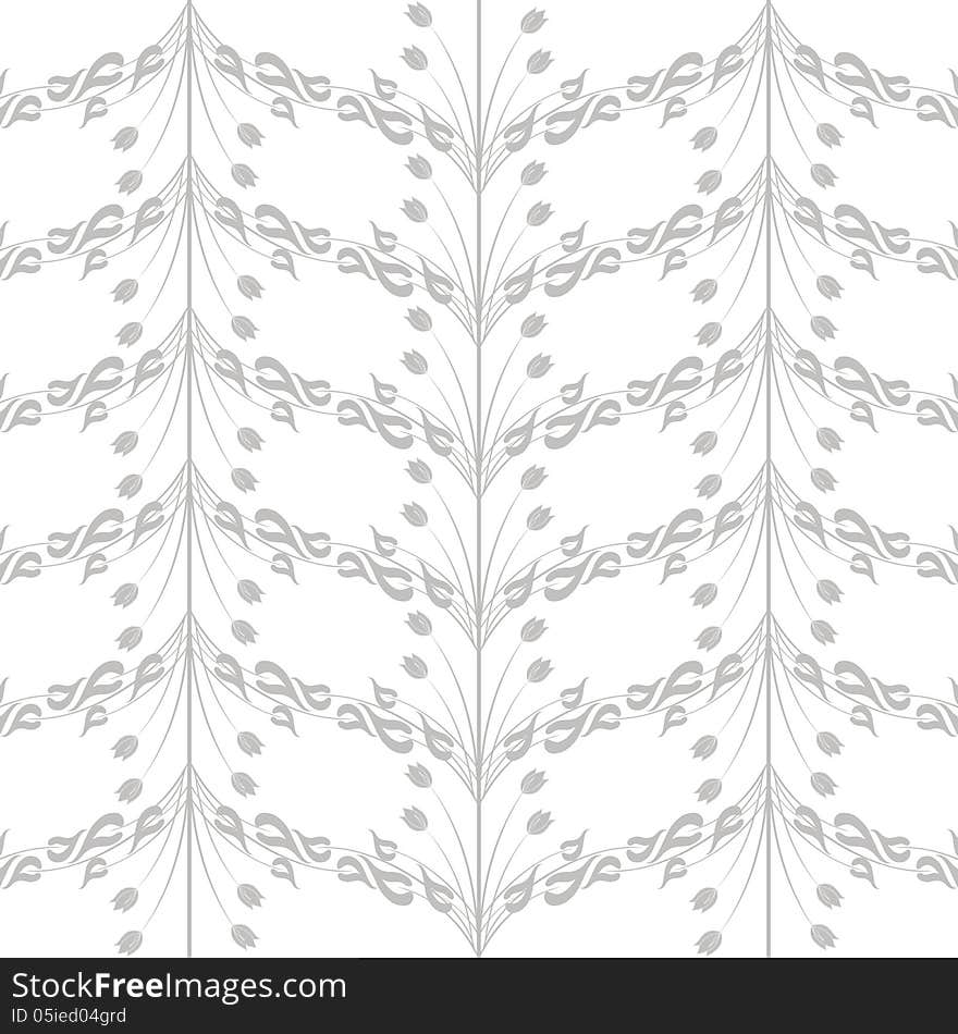 Beautiful background of seamless floral pattern