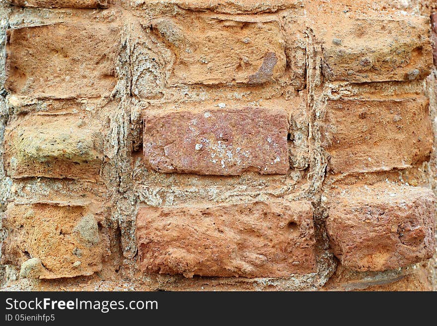 Old brick wall as background