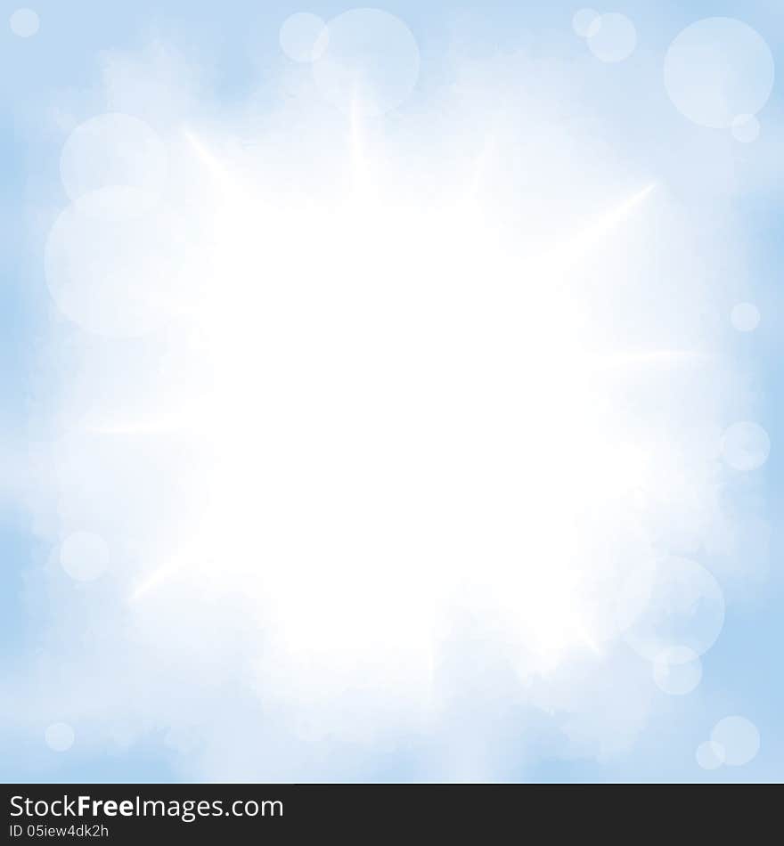 Seamless background with clouds on sky