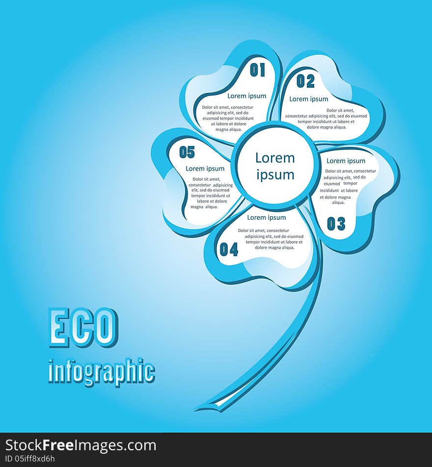 Abstract ecology business template for infographic / business plan / education map / go to win / for success. Vector illustration.
