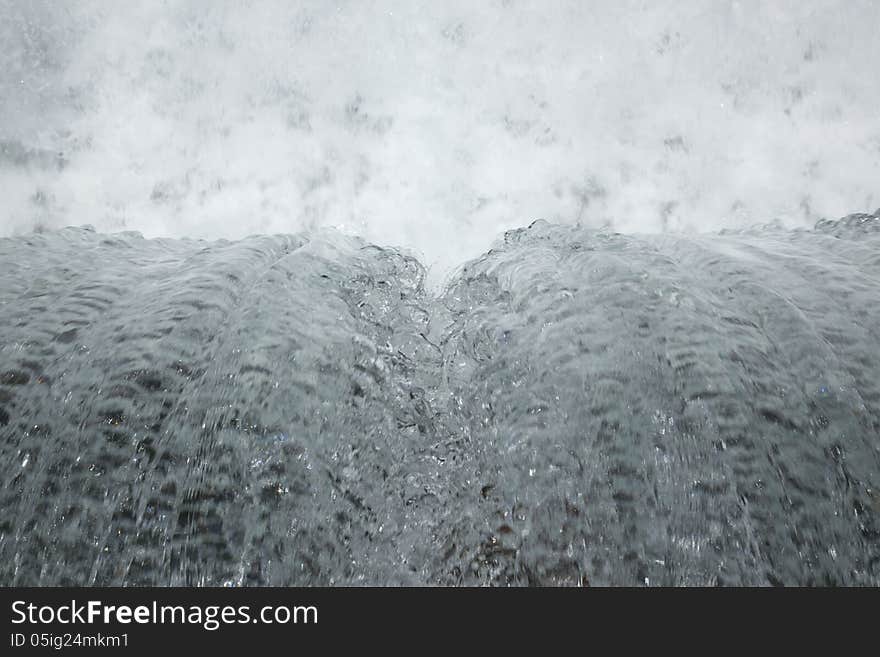 A close-up of a waterfall.