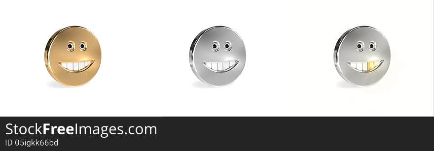 Metallic Smileys