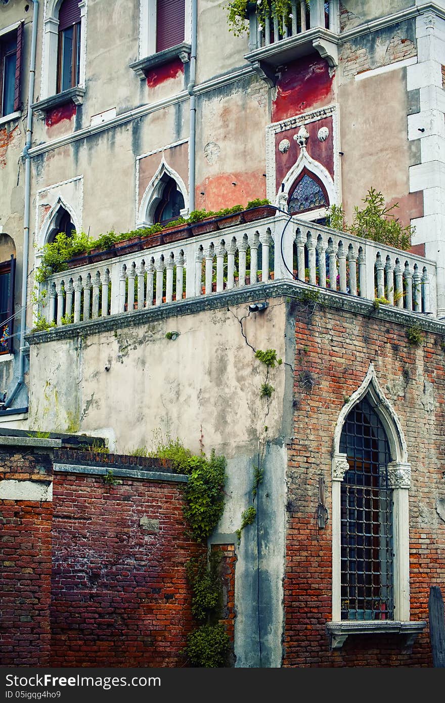 Traditional house in Venice, Italy. Traditional house in Venice, Italy