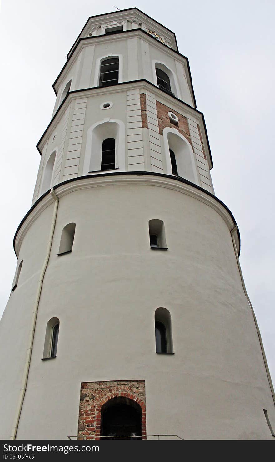 Belfry in Cathedral Square. Vilnius, Lithuania