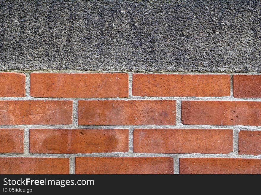 Old brick wall pattern closeup