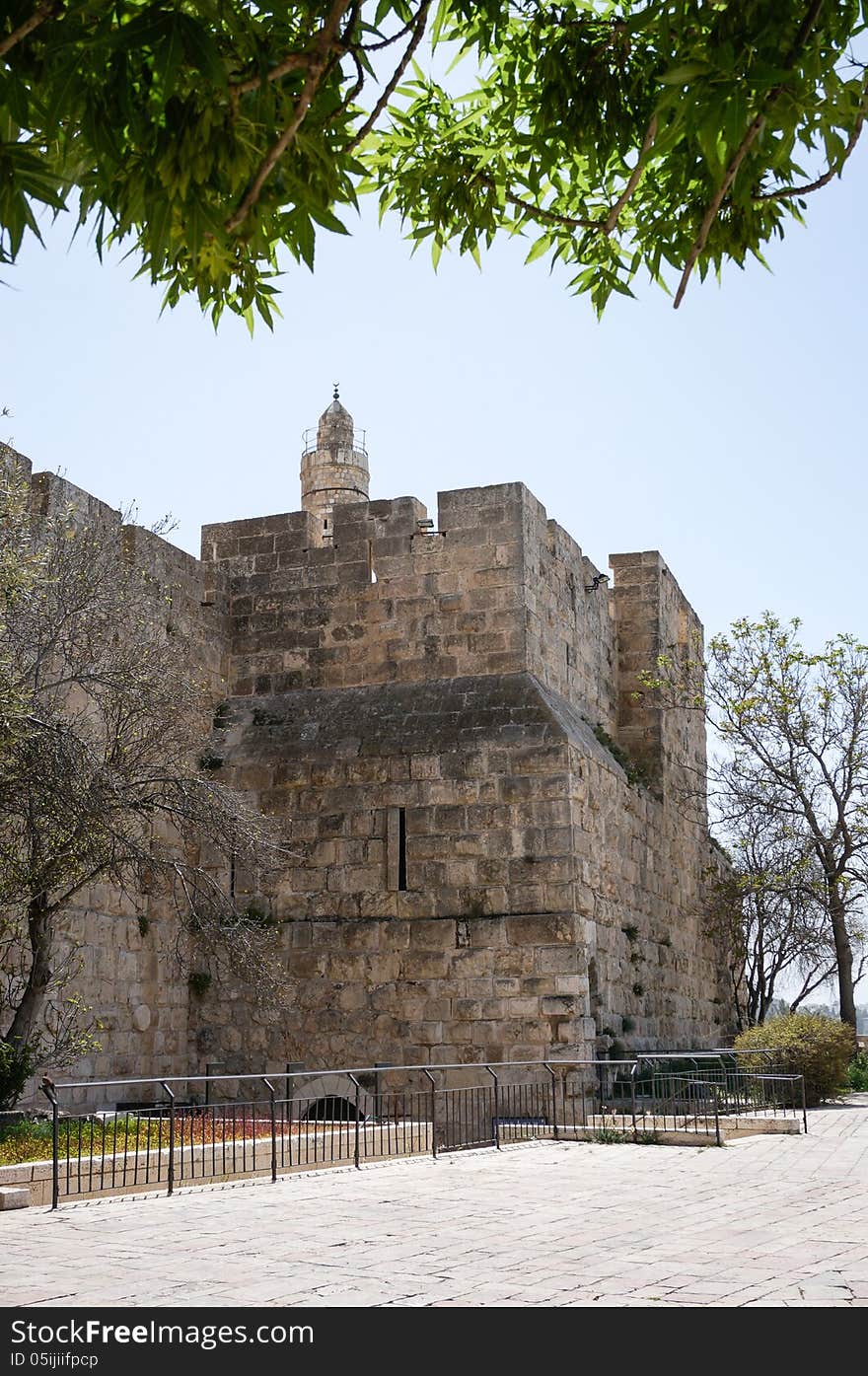 Old city jerusalem capital of Israel, walls. Old city jerusalem capital of Israel, walls