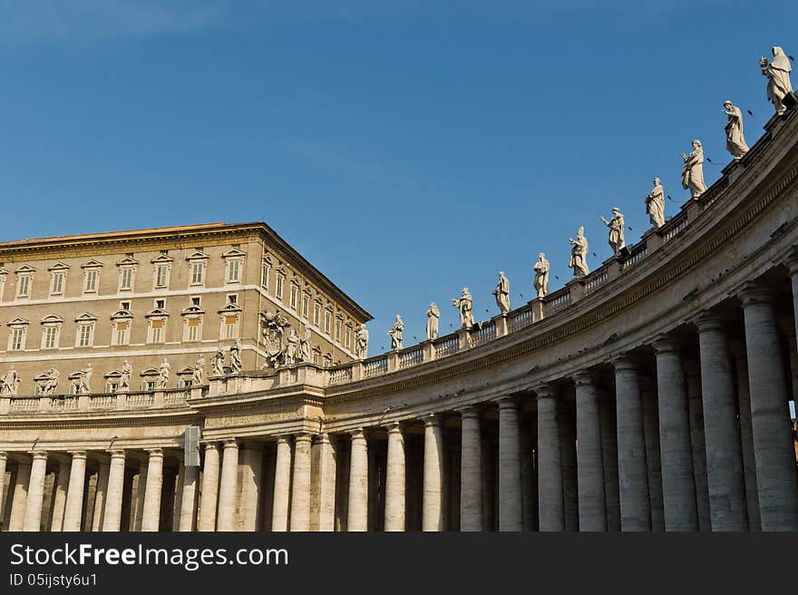 On St. Peter's Square, Rome. On St. Peter's Square, Rome