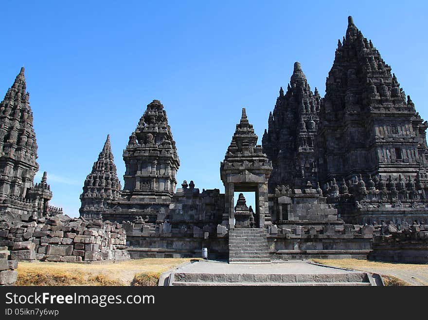 Prambanan temple near Yogyakarta on Java island, Indonesia. Prambanan temple near Yogyakarta on Java island, Indonesia