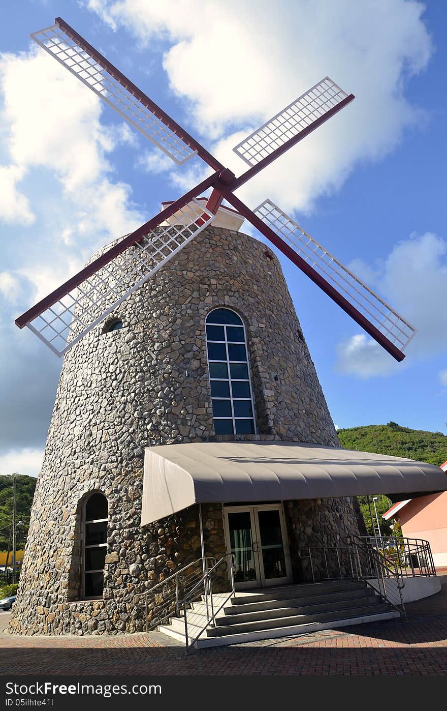 Old Sugar Mill Replica Powered By Wind Mill