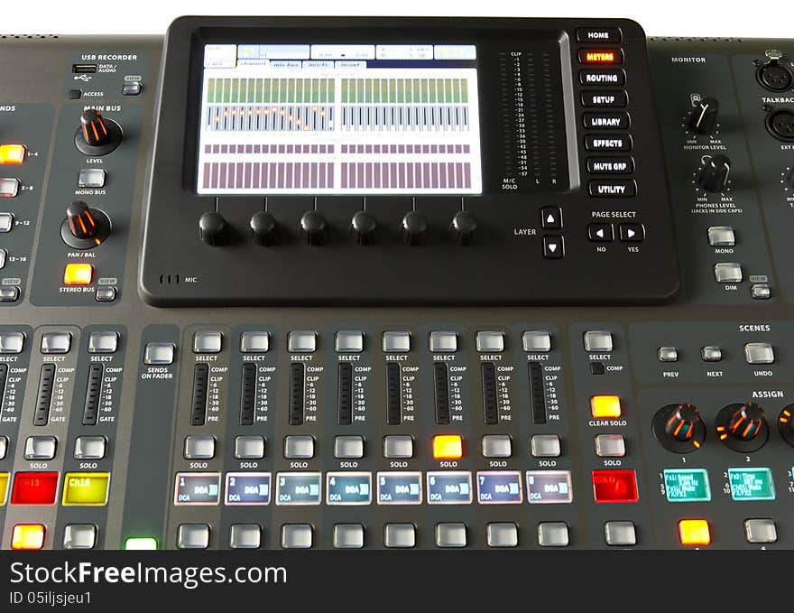 Digital audio mixer